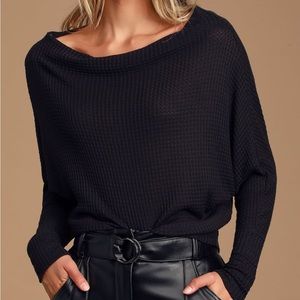 LULUS Off the Shoulder Thermal